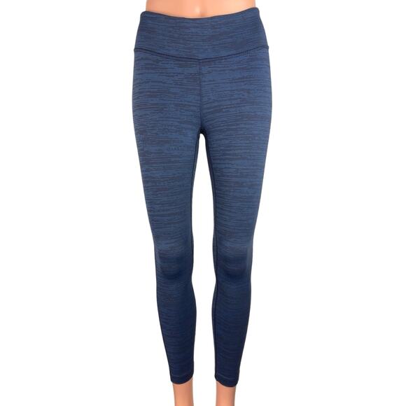 Outdoor Voices Blue Mid Rise Space Dye Pull On Cropped Athletic Leggings Size XS - Picture 1 of 5